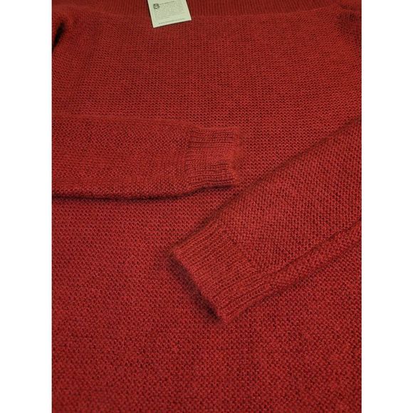Be Embraced by Vernisage Women's Long Sleeves Mohair Blend Red Sweater Size S - Picture 6 of 9